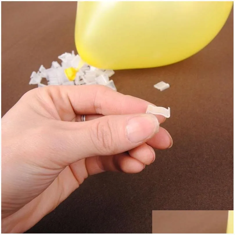 4000pcs/lot transparent vshape sealing clip balloons plastic clips kids birthday party wedding festival decoration accessories