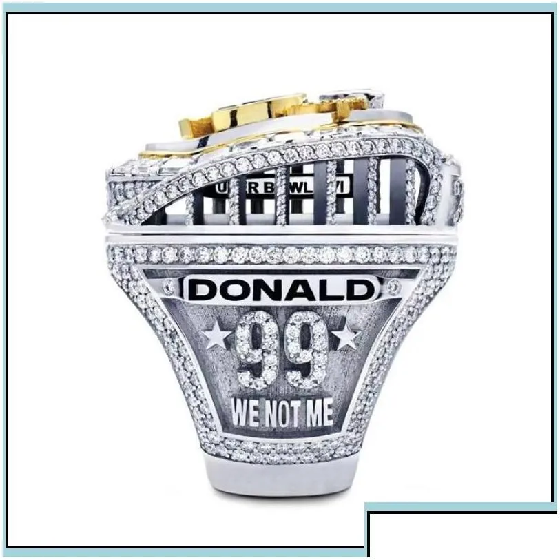 Jewelry Cluster Rings 5 Player 2021 2022 American Football Team Champions Championship Ring Stafford Kupp Ramsey Donald Mcvay Fan Gift Dh7Az