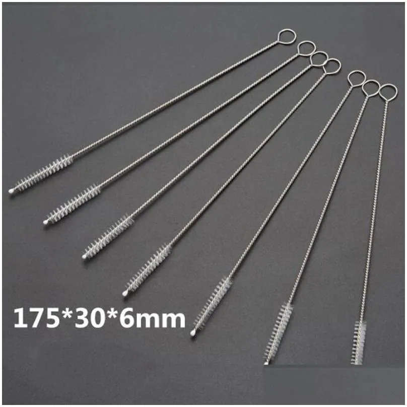 200pcs/lot pipe cleaners nylon straw cleaners cleaning brush for drinking pipe stainless steel pipe cleaner