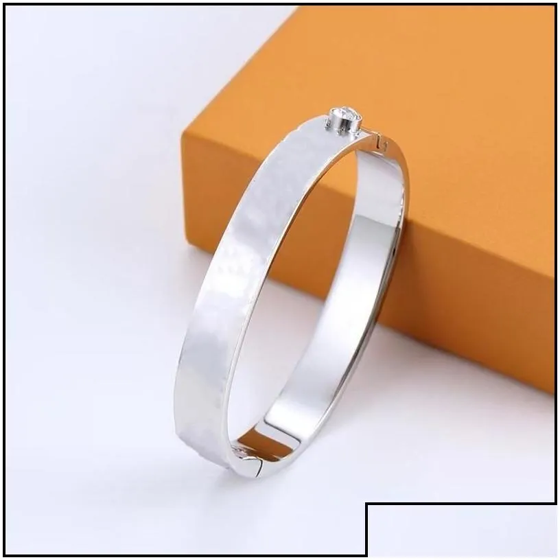 Bangle Gold Bracelet Designer Luxury Jewelry Fashion Women Men Screw Stainless Steel Friendship Charm Party Lovers Bangles Design 29