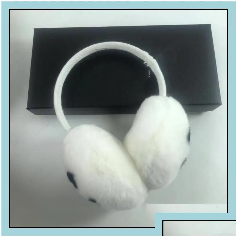 Jewelry Ear Muffs Winter Earmuffs Female Rabbit Veet Classic Brand Fashion Warm Plush Earmuffs307Q Drop Delivery Accessories Hats Scar Dhdpw