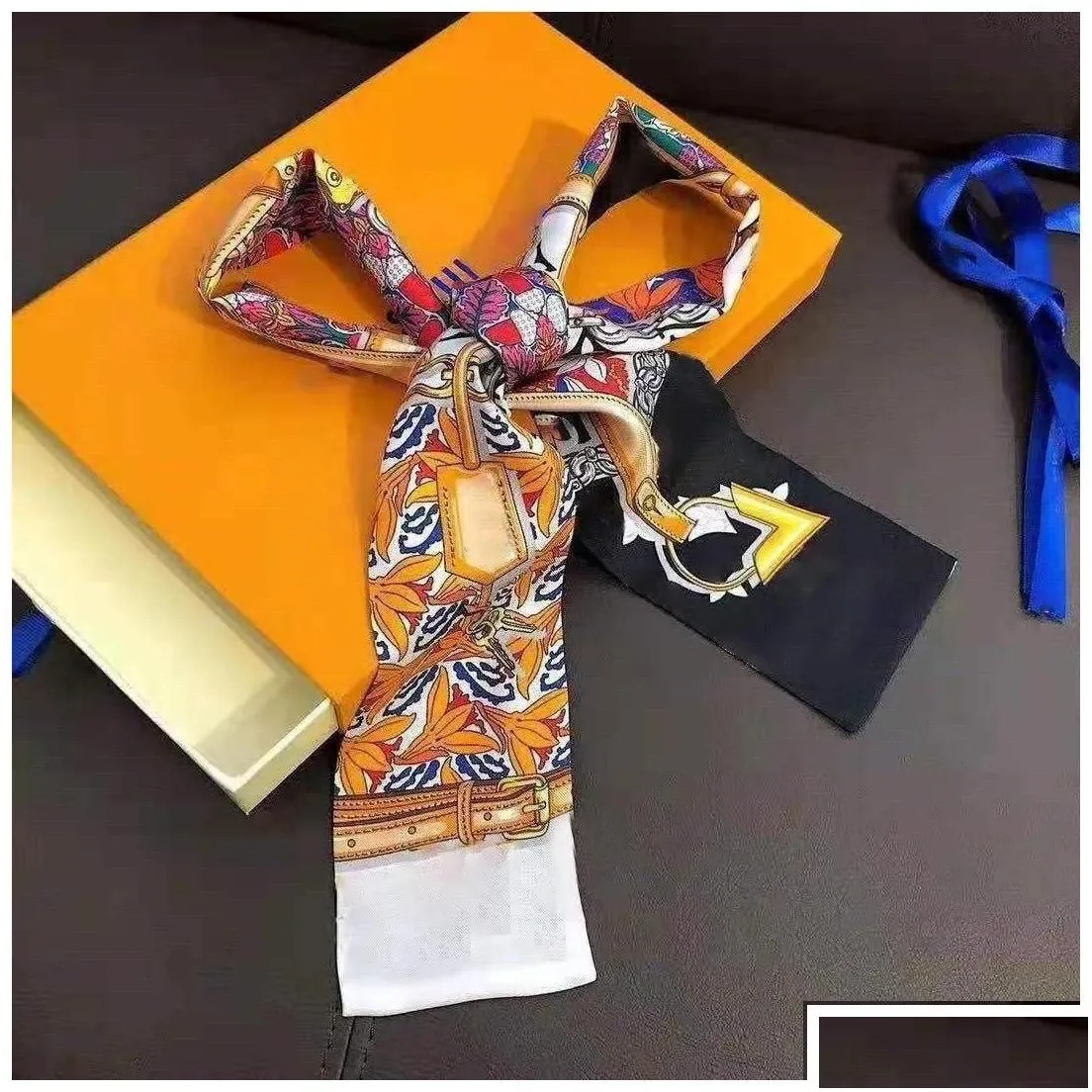 Jewelry Scarves Classic Designer Handbag Scarf Ladies Headband Fashion Letters Silk Tie Size 8X120Cm Drop Delivery Accessories Hats Gl Dhrjo