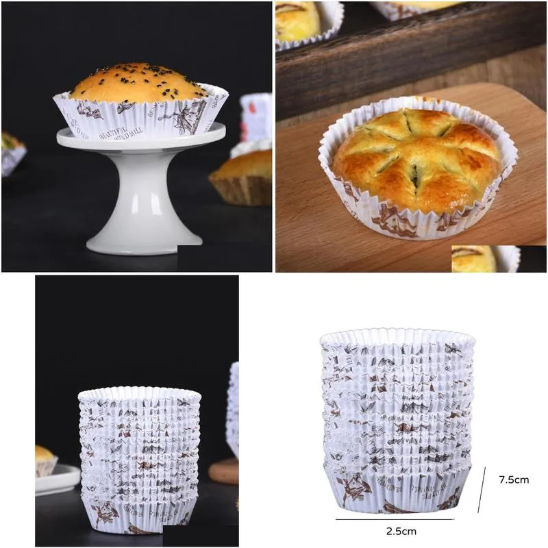 baking pastry tools 300pcs cake muffin cupcake paper cups box liner kitchen accessories mold small boxes