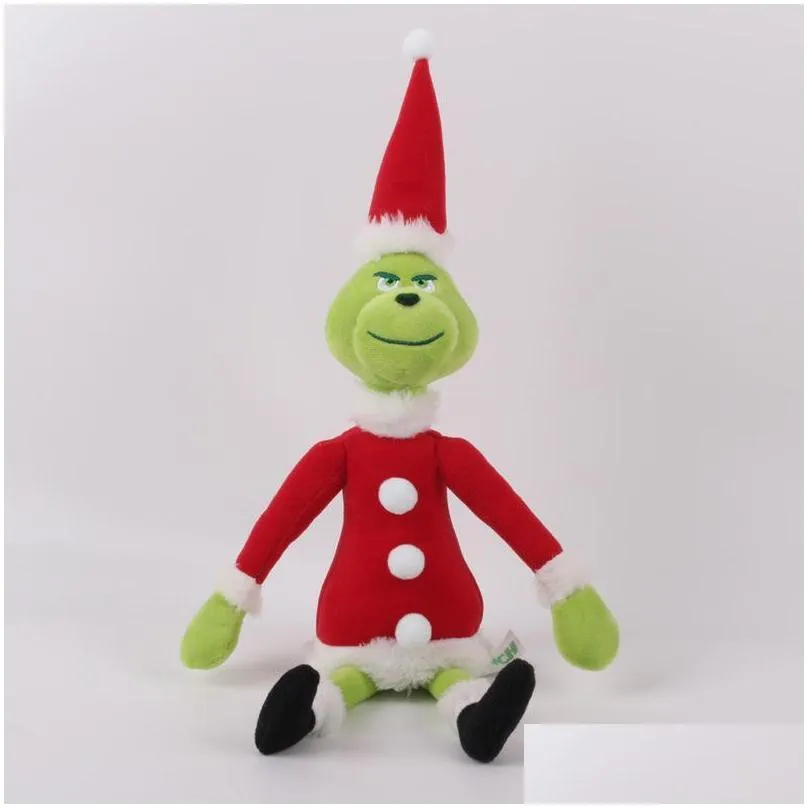 plush toy high quality 100% cotton 11.8 30cm how the grinch stole christmas toys animals for child holiday gifts wholesale