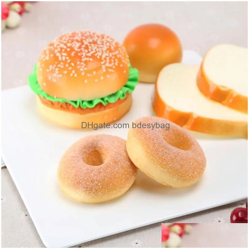 decorative flowers simulation donut model fake cake desserts baby shower wedding party decor dessert shop window display props toy