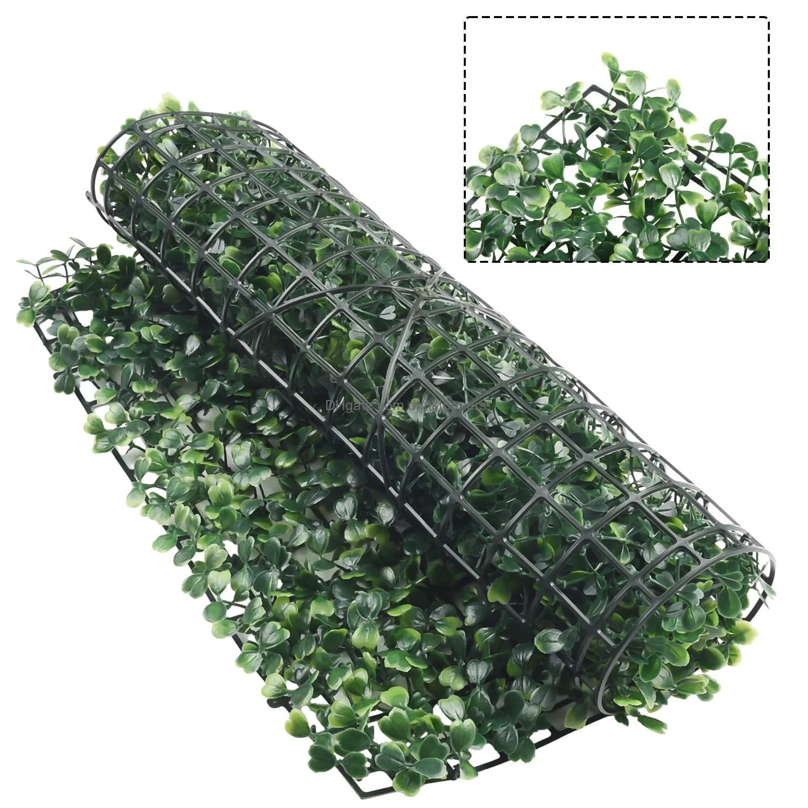 40x60cm artificial grass mat plant walls foliage hedge grass mat greenery panels fence landscape for home garden floor decor