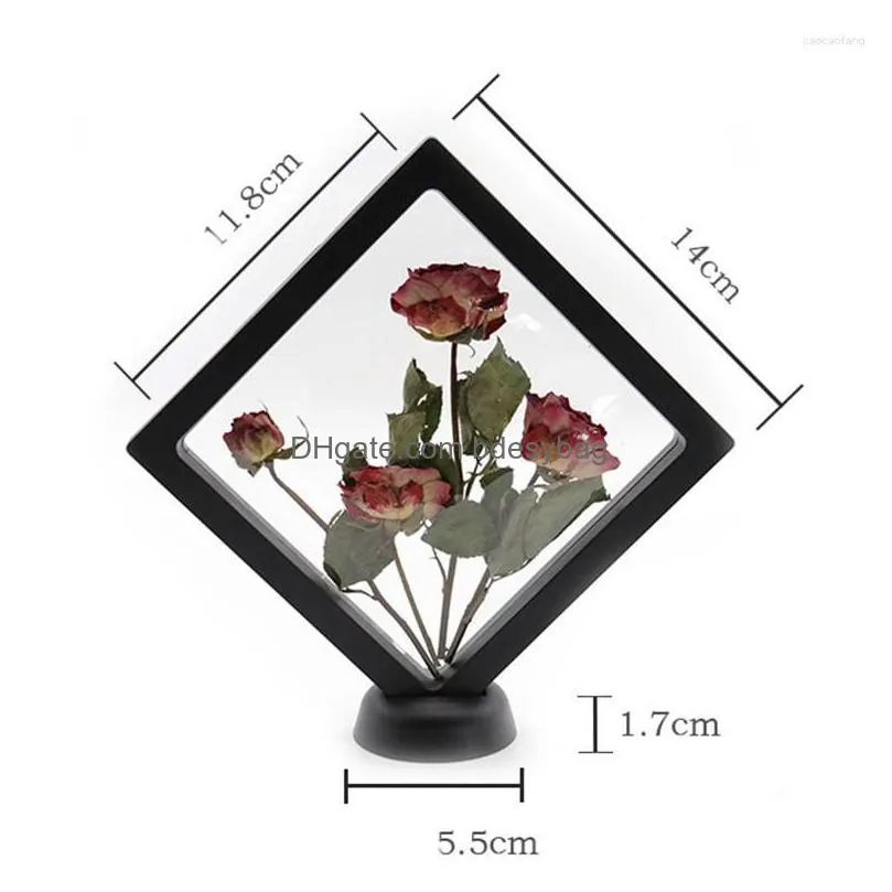 decorative flowers eternal po frame bouquet dried flower dcoration factory hair pe film suspension display box home decor wedding gifts
