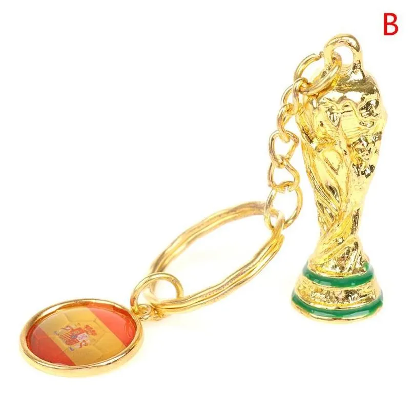 keychains fashion world cup football souvenir keychain ball game gift creative key ring for father man women fans party gifts