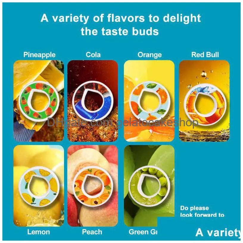 Water Bottles 7Pcs/Set Flavoring Pods Scent Fruit Flavour Up Flawour Flavor Pod 0 Sugar Used In Flavoured Drinking Bottle Drop Deliv Dhloz