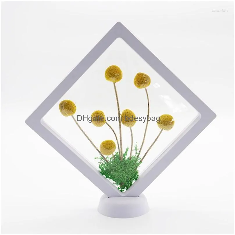 decorative flowers eternal po frame bouquet dried flower dcoration factory hair pe film suspension display box home decor wedding gifts