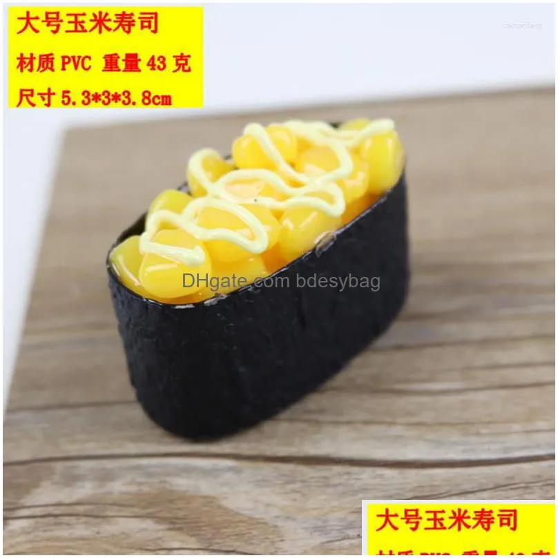 decorative flowers artificial foods pvc simulation japanese sushi model fake cooking catering display props