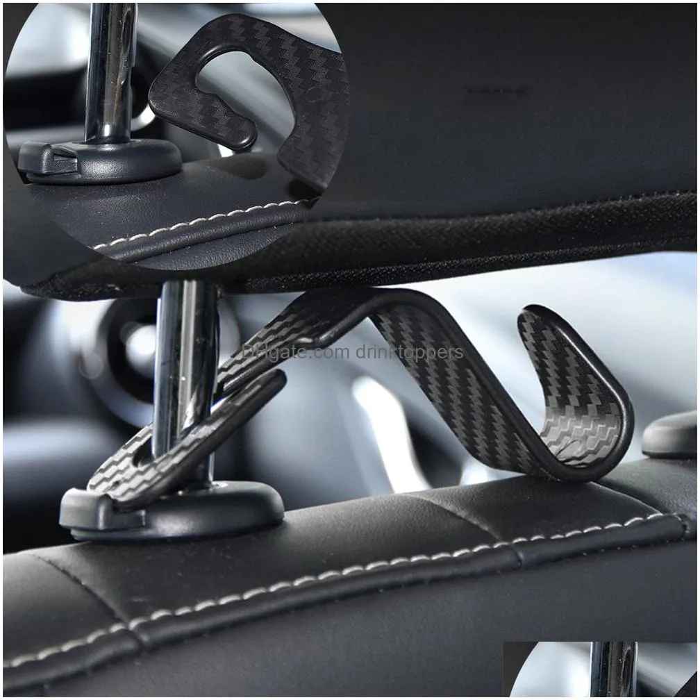 1/2/4pcs auto seat headrest hook storage hanger auto vehicle back seat organizer holder car interior accessories car hanger