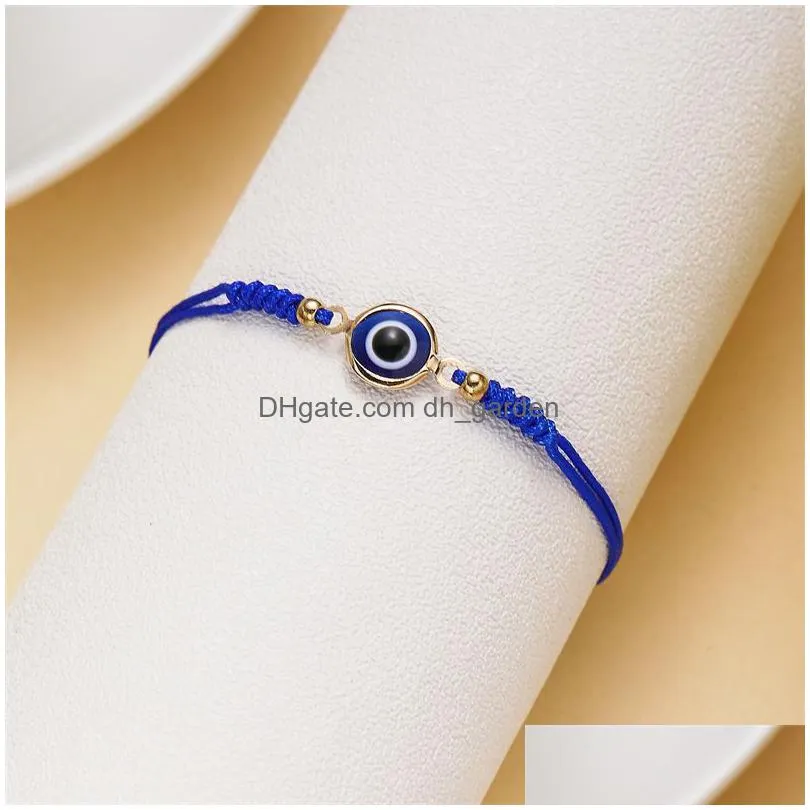 turkish lucky blue eye bracelet for women men handmade 8mm evil eye charm beads card bracelet bangles jewelry