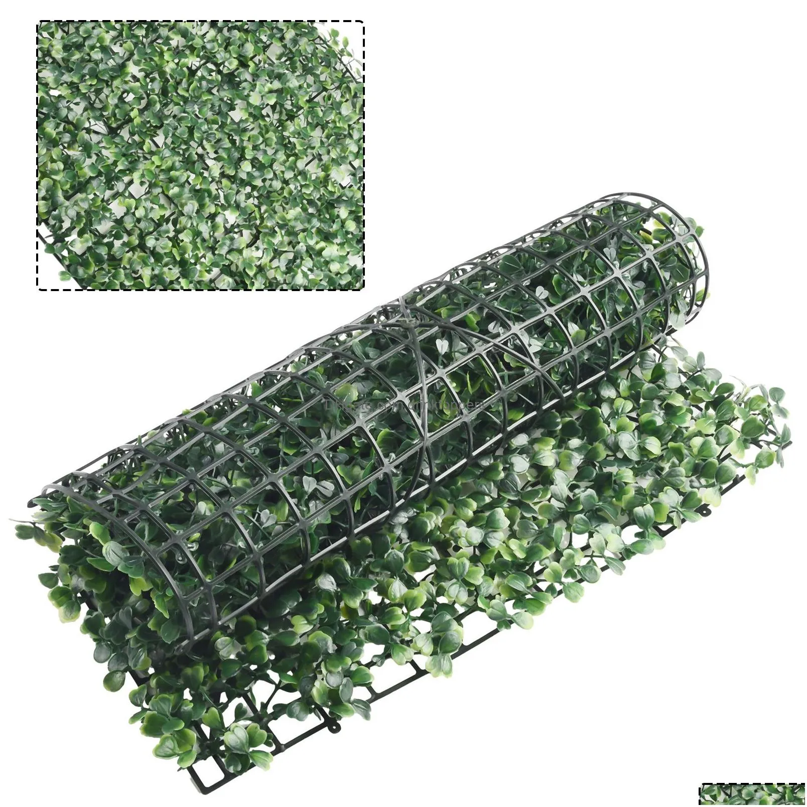 40x60cm artificial grass mat plant walls foliage hedge grass mat greenery panels fence landscape for home garden floor decor