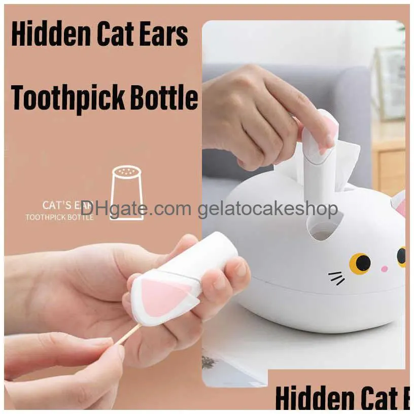 cute cat tissue box table napkin holder household toothpick holder kitchen paper towel storage box container