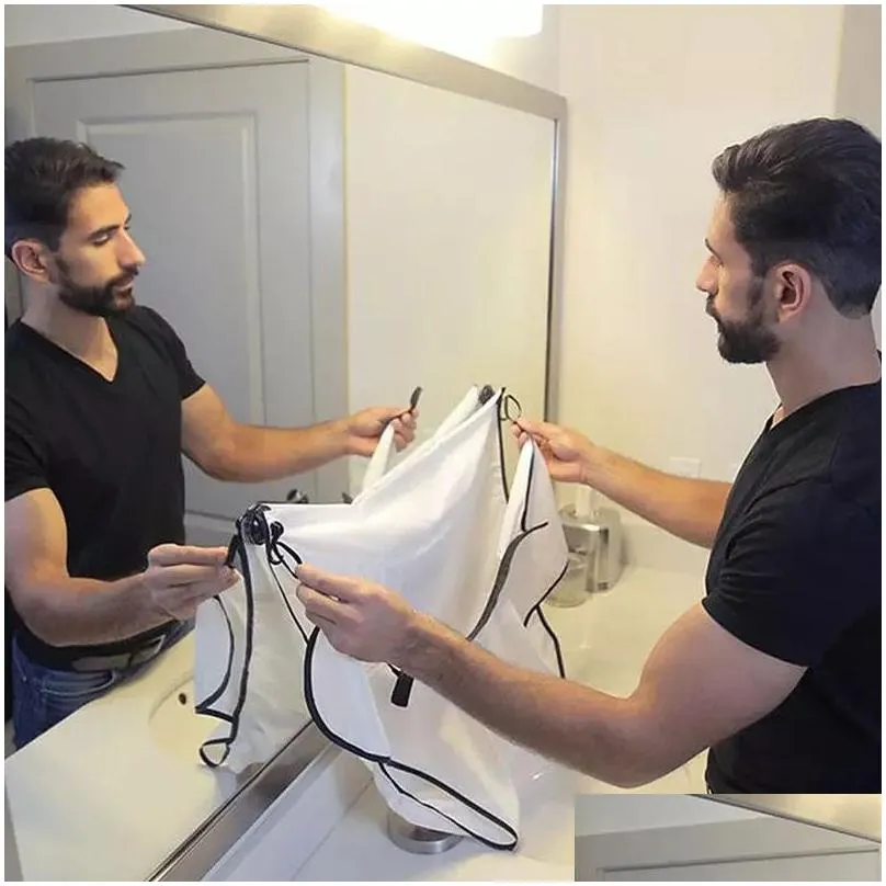 shaving apron for man beard shaving apron care bib face shaved hair adult bibs shaver cleaning hairdresser gift clean apron