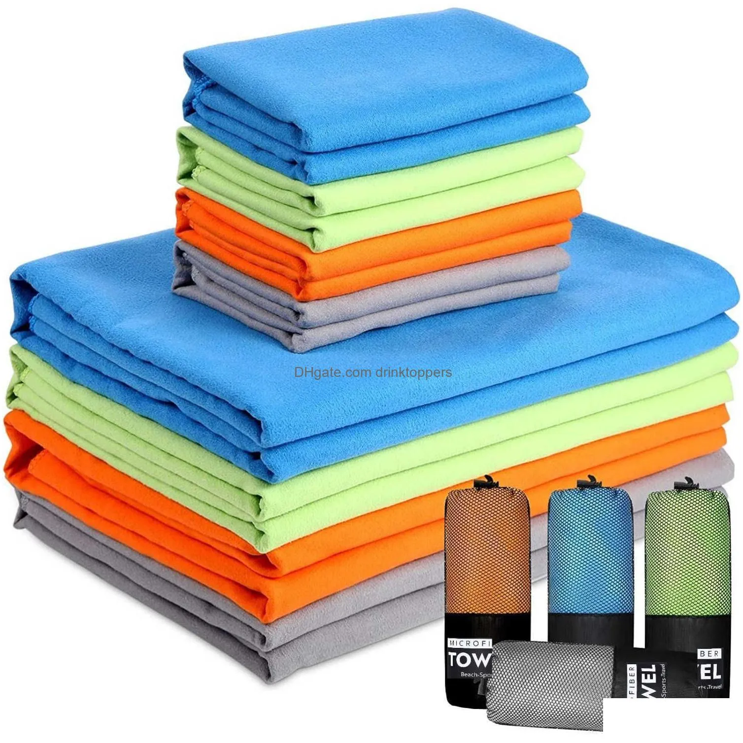 thickened microfiber towels sports fast-drying absorbent camping towels ultra-soft portable gym swimming yoga beach towels