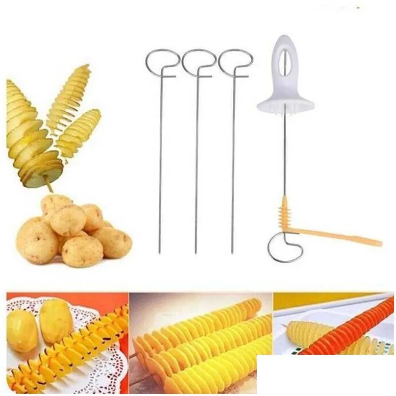  potato spiral cutter pumpkin spiral cutter vegetable barbecue kitchen accessories 1 set