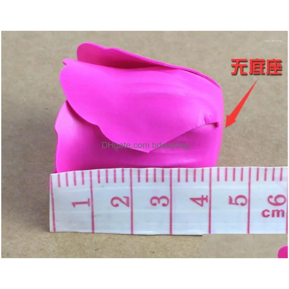 decorative flowers scented bath soap rose flower petal for wedding favors and gift valentine`s day & wreaths 81 pcs / set