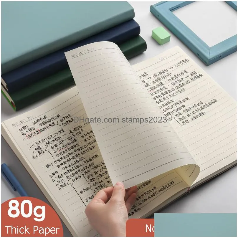 wholesale notepads a4 super thick notepad students cute notebook retro colors creativity stationery 416 pages pu cover notebook school supplies