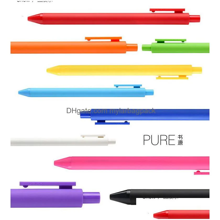 wholesale gel pens 20pcs/set kacogreen pen kaco pens sign pen 0.5mm signing pens premec smooth switzerland refill mikuni japan ink colorful ink