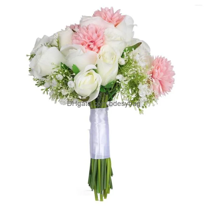 decorative flowers holding flower pure elegant romantic gorgeous wedding bouquet for bedroom office diy arrangement decoration home