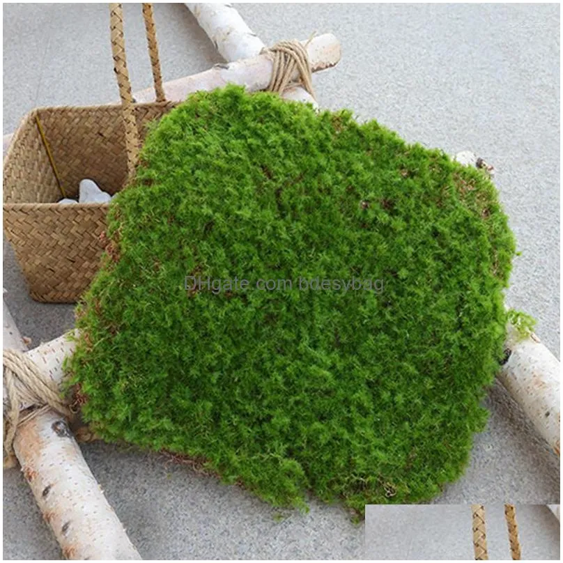 decorative flowers diy home lawn mini garden micro landscape decoration simulation artificial moss grass block fake turf mat wall