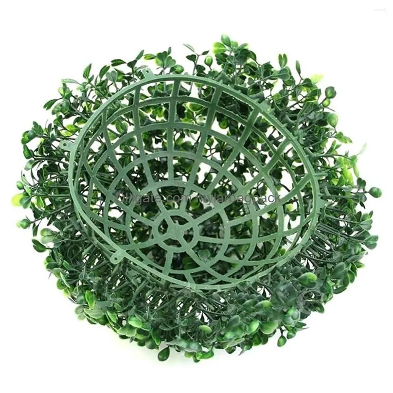 decorative flowers 1pc large green artificial plant ball topiary tree boxwood wedding party home outdoor decor plants plastic grass