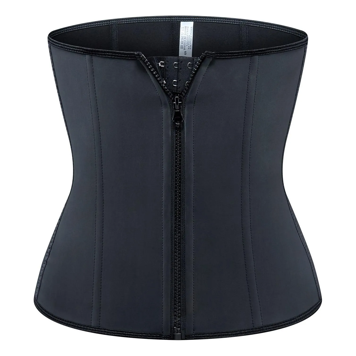 Latex Waist Trainer Girdle For Women Corset Cincher Underwear With 7 Steel Bones Zipper & Hook Closure Double Control Slimming Body Shapers