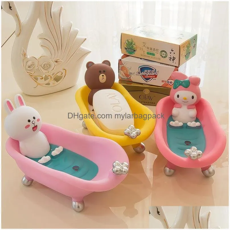 soap dishes cartoon shape soap box kids toys draining practical easy clean soap dish bathroom candy colors soaps dish box soap holder