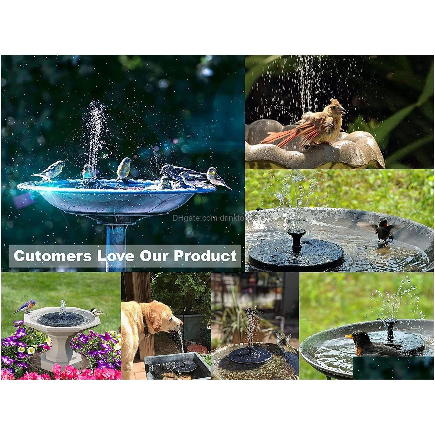 garden decorations floating solar fountain solar powered fountain pump for standing floating birdbath water pumps for garden patio pond pool