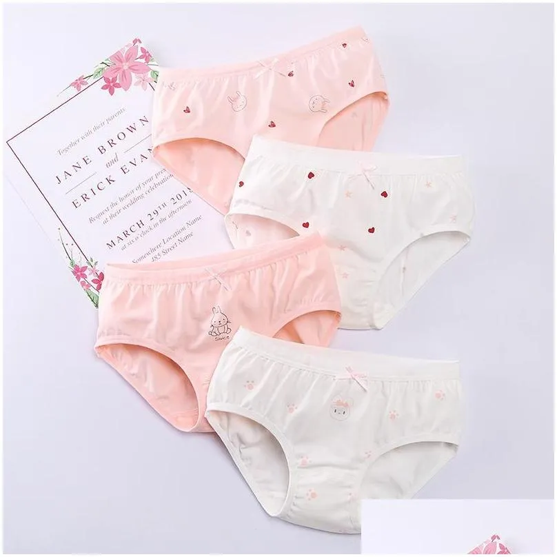  Girls Underwear 100% Cotton Underwear For Girls Breathable  Toddler Girl Underwear Comfort Baby Girls Panties 6 Packs