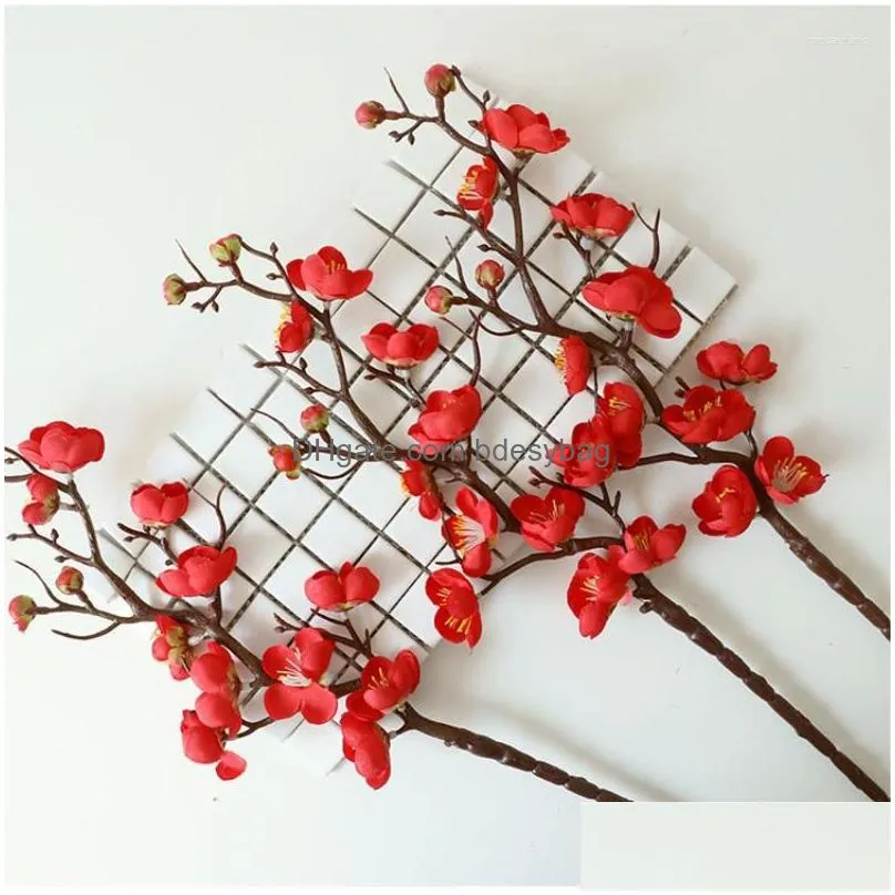 decorative flowers simulation flower chinese classical artificial plum branch home banquet decoration wedding fake