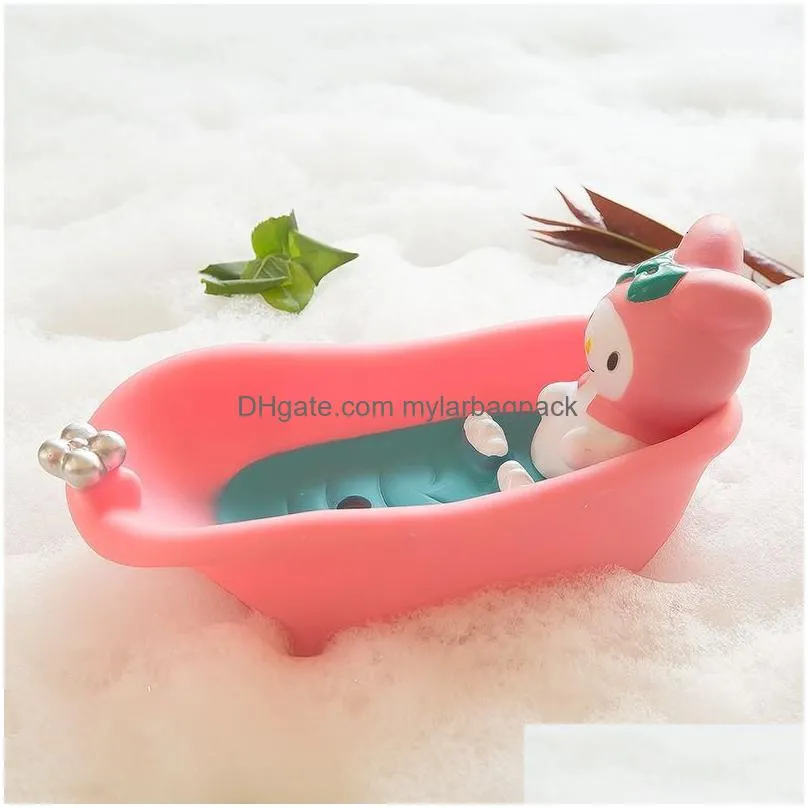 soap dishes cartoon shape soap box kids toys draining practical easy clean soap dish bathroom candy colors soaps dish box soap holder