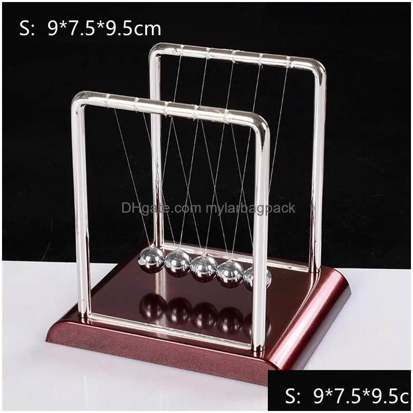 decorative objects figurines ton cradle balance steel balls perpetual motion collision ball school teaching physics science pendulum toy home decoration