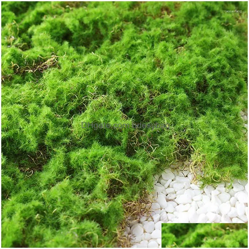 decorative flowers diy home lawn mini garden micro landscape decoration simulation artificial moss grass block fake turf mat wall