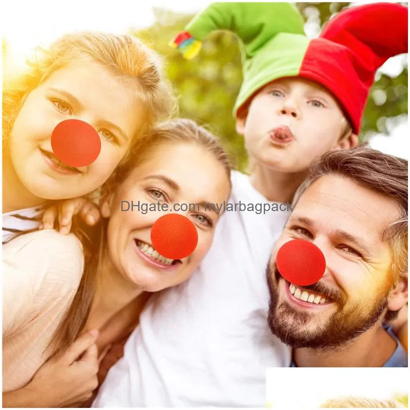 other event party supplies 60 pieces red clown noses cosplay noses foam circus noses for halloween christmas carnival costume party dress up diy decoration