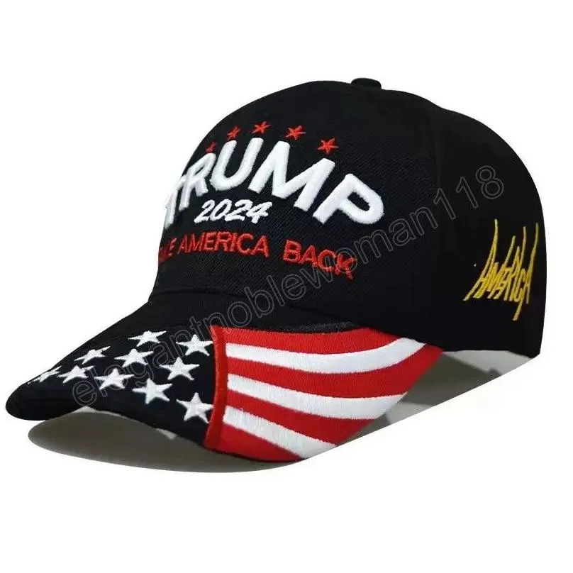 12 styles donald trump 2024 cotton caps embroidered baseball hat with adjustable strap ball cap