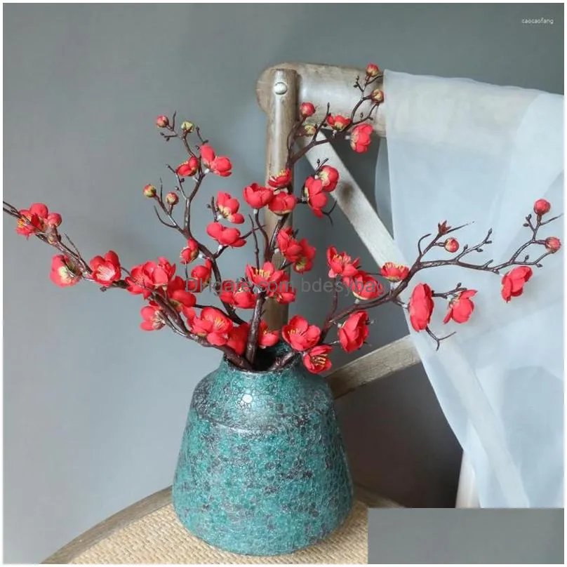 decorative flowers simulation flower chinese classical artificial plum branch home banquet decoration wedding fake