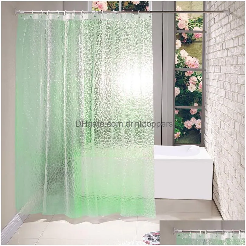 shower curtains waterproof 3d shower curtain with 12 hooks bathing sheer for home decoration bathroom accessaries 180x180cm 180x200cm