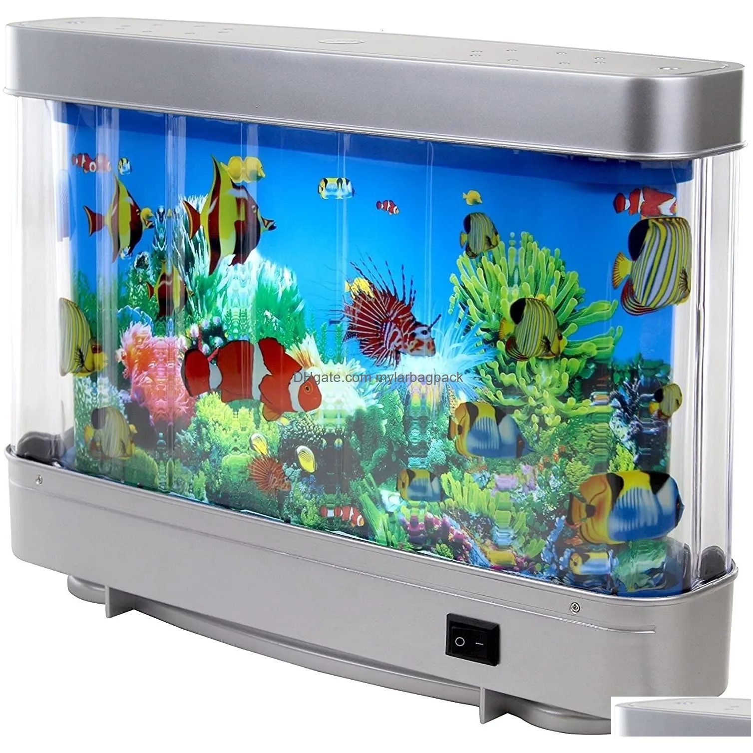 other event party supplies artificial tropical fish  aquarium decorative lamp virtual ocean in motion lighting move led tank decoration landscape