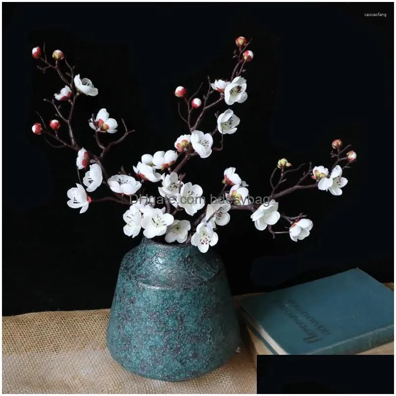 decorative flowers simulation flower chinese classical artificial plum branch home banquet decoration wedding fake