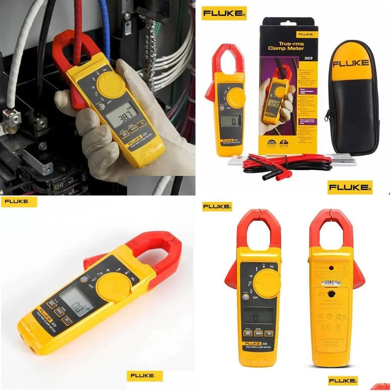 Clamp Meters Wholesale Fluke 325 True Rms Clamp Meter Ac Dc Amperimetric Professional Voltmeter Digital Ammeter Pliers Electrician Cur Otc6S