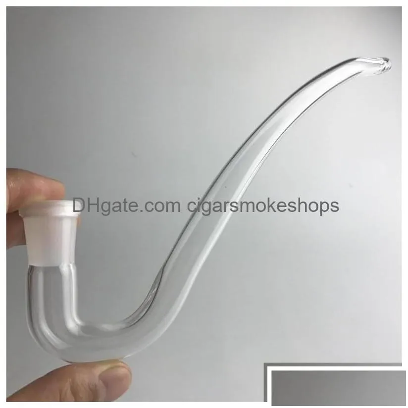 smoking pipes glass bong j hook adapter for ash catchers 14mm 18mm female st curve tube diy accessories drop delivery home garden ho