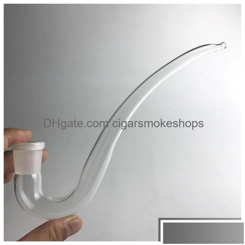 smoking pipes glass bong j hook adapter for ash catchers 14mm 18mm female st curve tube diy accessories drop delivery home garden ho