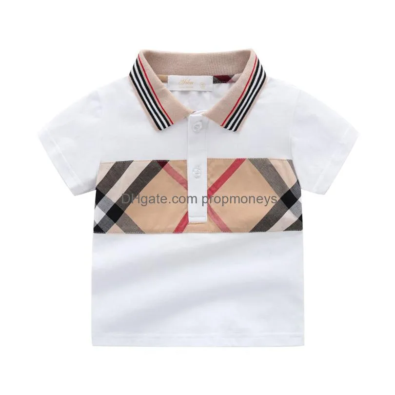 baby boys polo summer t-shirts cotton kids short sleeve t-shirt boy casual turn-down collar shirt children tops tees