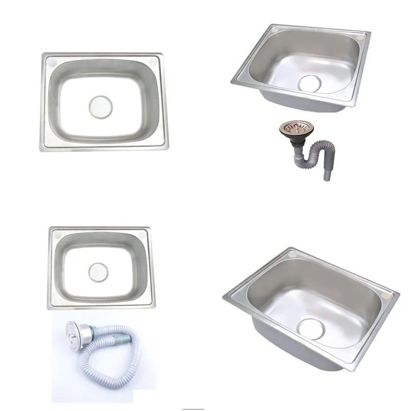 Kitchen Sinks Selling Stainless Steel Wash Basins Cafeteria Kitchens 50 X 40 Dishes Vegetable Sink Sinks Single Home Garden Building S Otbny