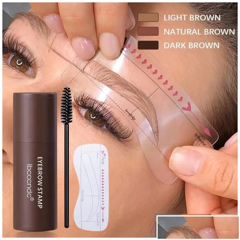 eyebrow enhancers ibcccndc stamp enhancer luxury makeup eyeliner tattoo contouring eye brow powder brown color soft styling cream st