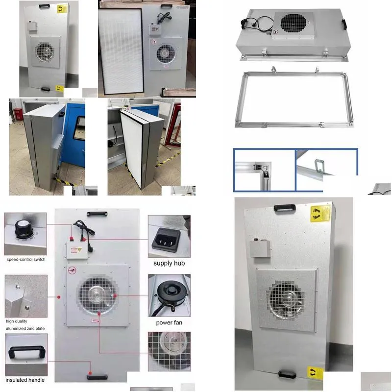 Other Air Conditioning Appliances Ffu Filter Air Purifiers Arrival Fan Unit Laminar Flow Hood Efficient Purifier Home Garden Home Appl Ota8F