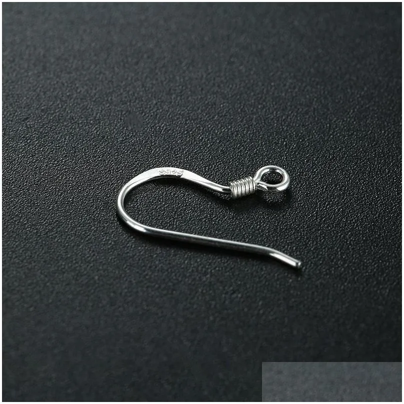 Clasps & Hooks 925 Sterling Sier Earring Findings Fishwire Hooks Jewelry Diy Ear Wire Hook Fit Earrings For Making Bk Lots Jewelry Jew Dhunq